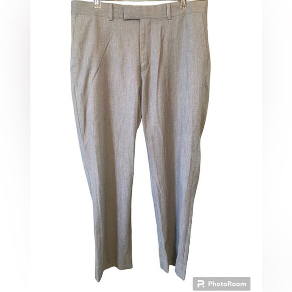 INC Pants Mens Size 33x30 Gray Office Work Slacks Business Casual Professional - Picture 1 of 10